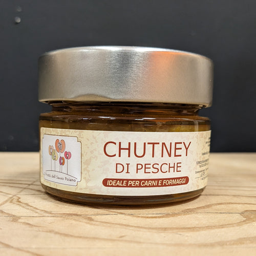 vasetto chutney pesche 125 gr.