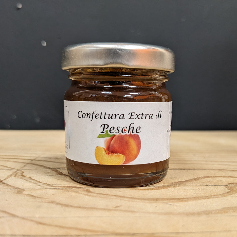 vasetto confettura pesche 40 gr.
