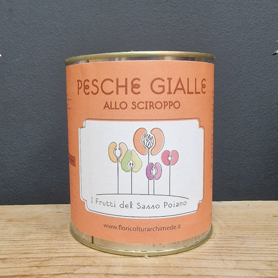Pesche gialle sciroppate